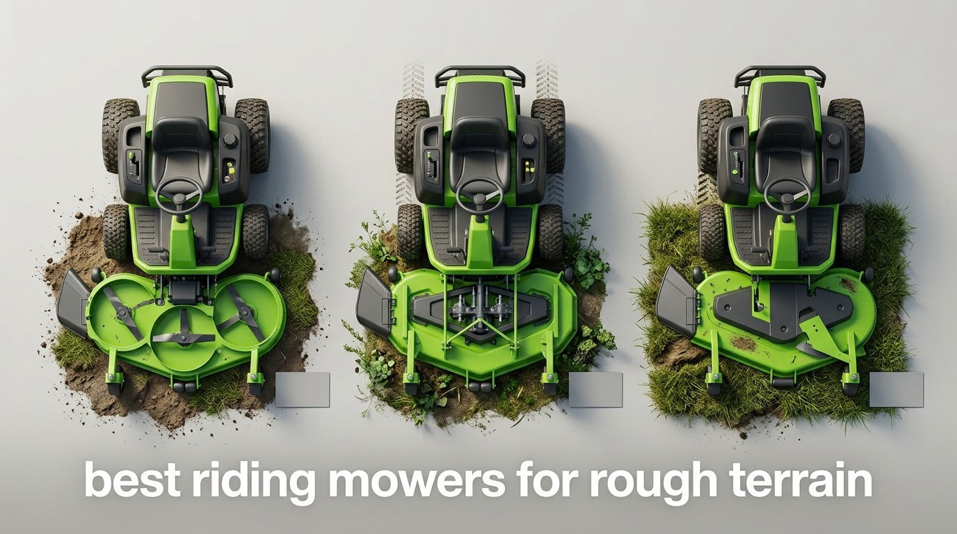 best riding mowers for rough terrain