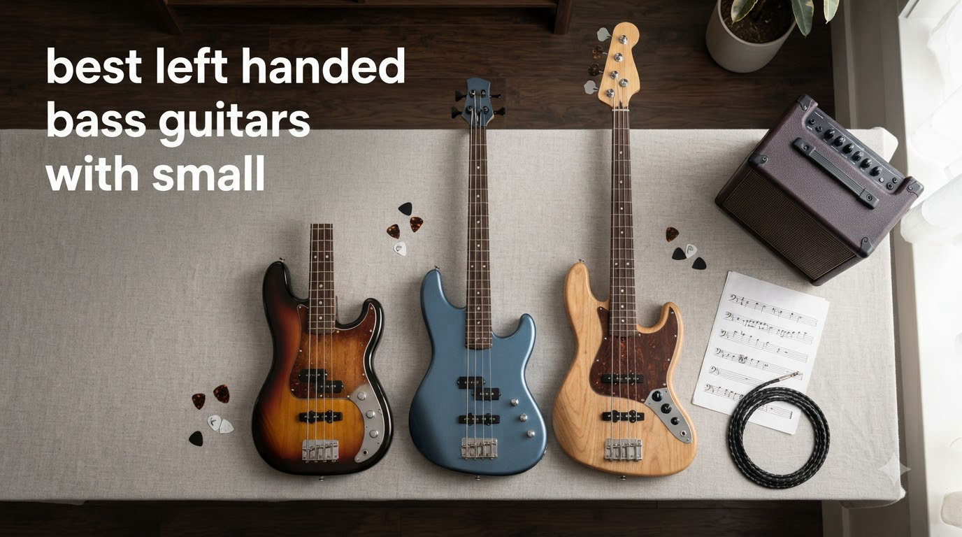 best left handed bass guitars with small