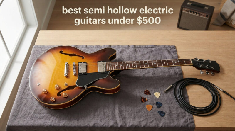 best semi hollow electric guitars under $500