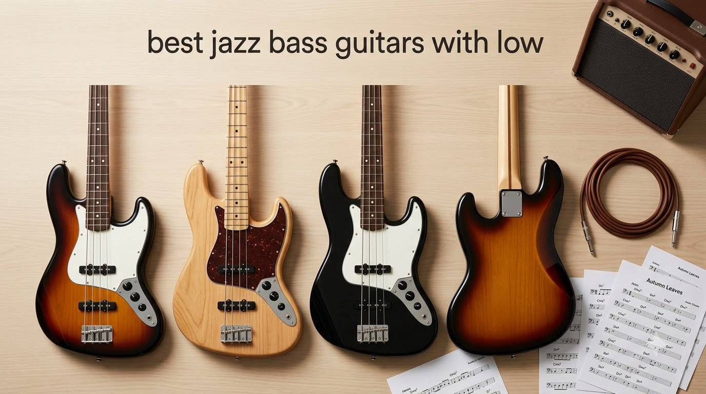 best jazz bass guitars with low