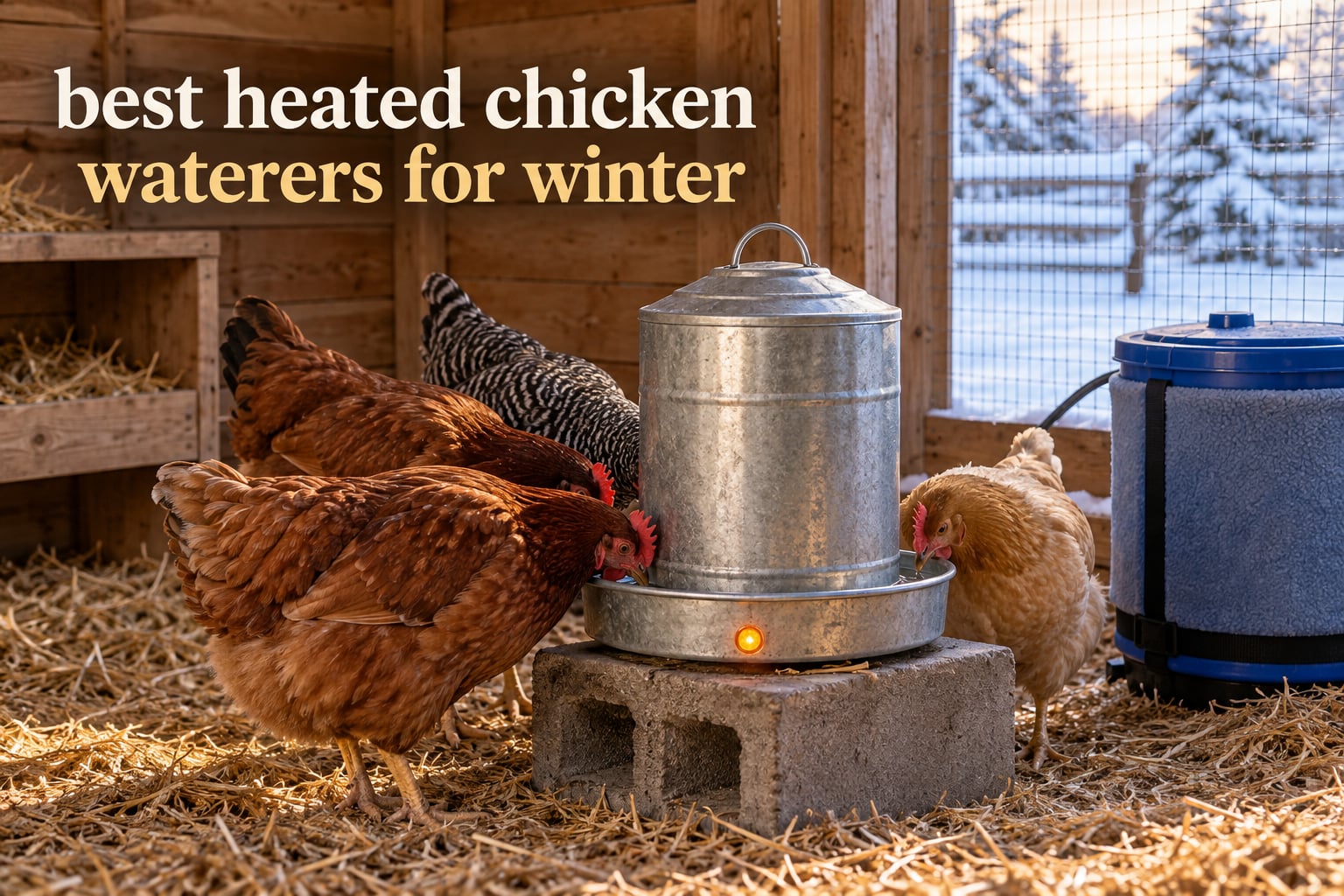 best heated chicken waterers for winter