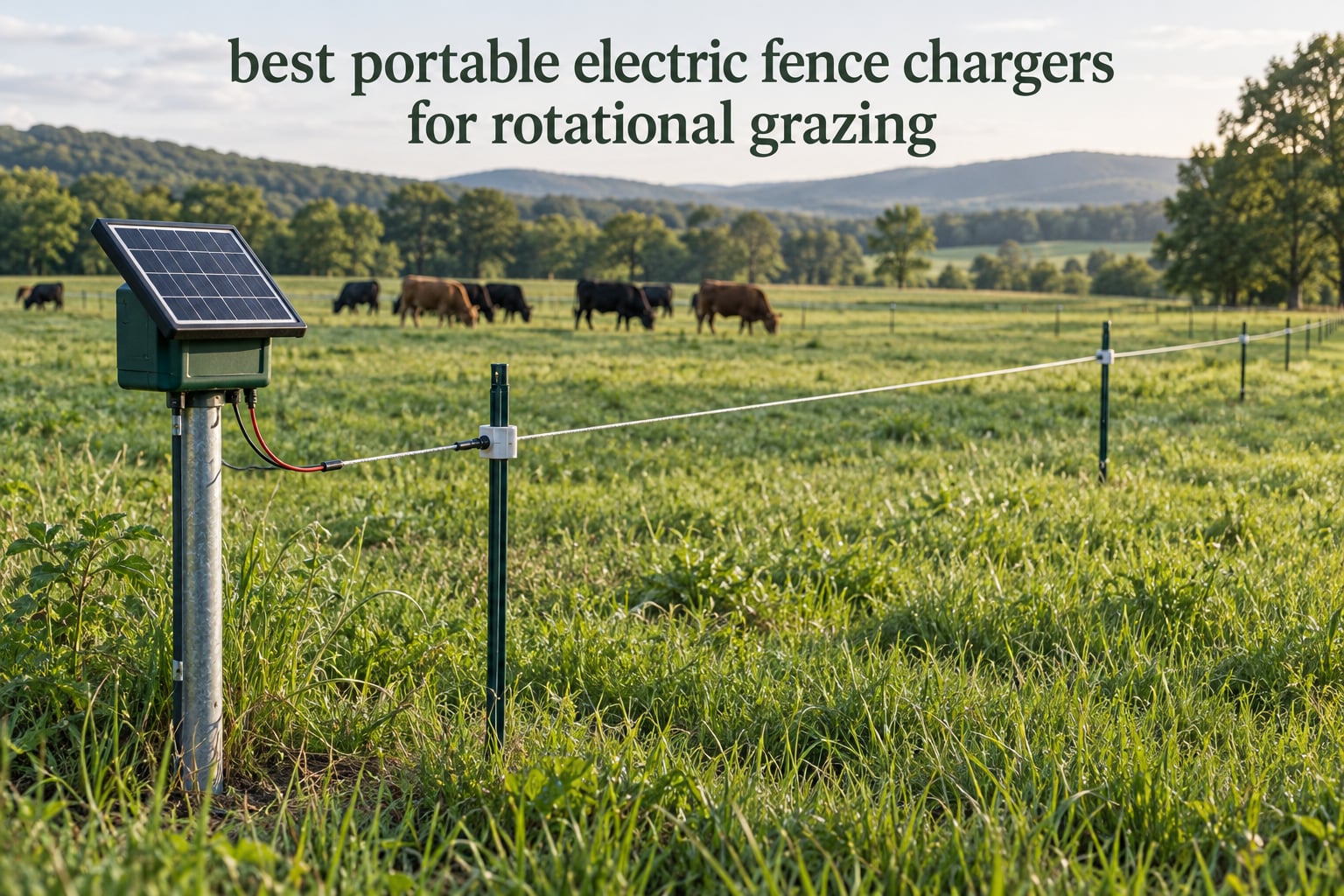 best portable electric fence chargers for rotational grazing