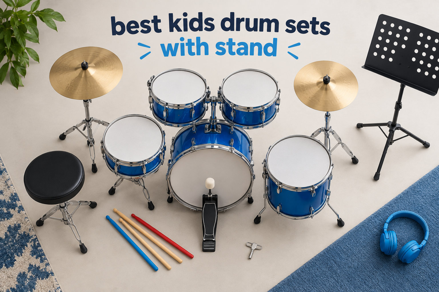 best kids drum sets with stand