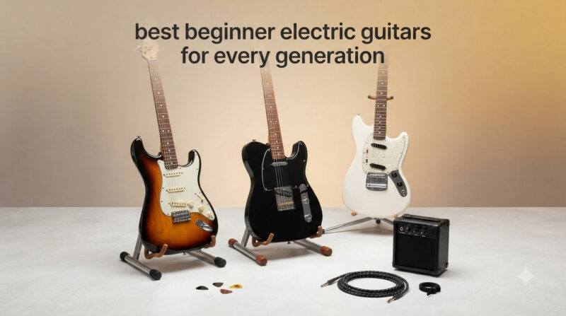 best beginner electric guitars for every generation