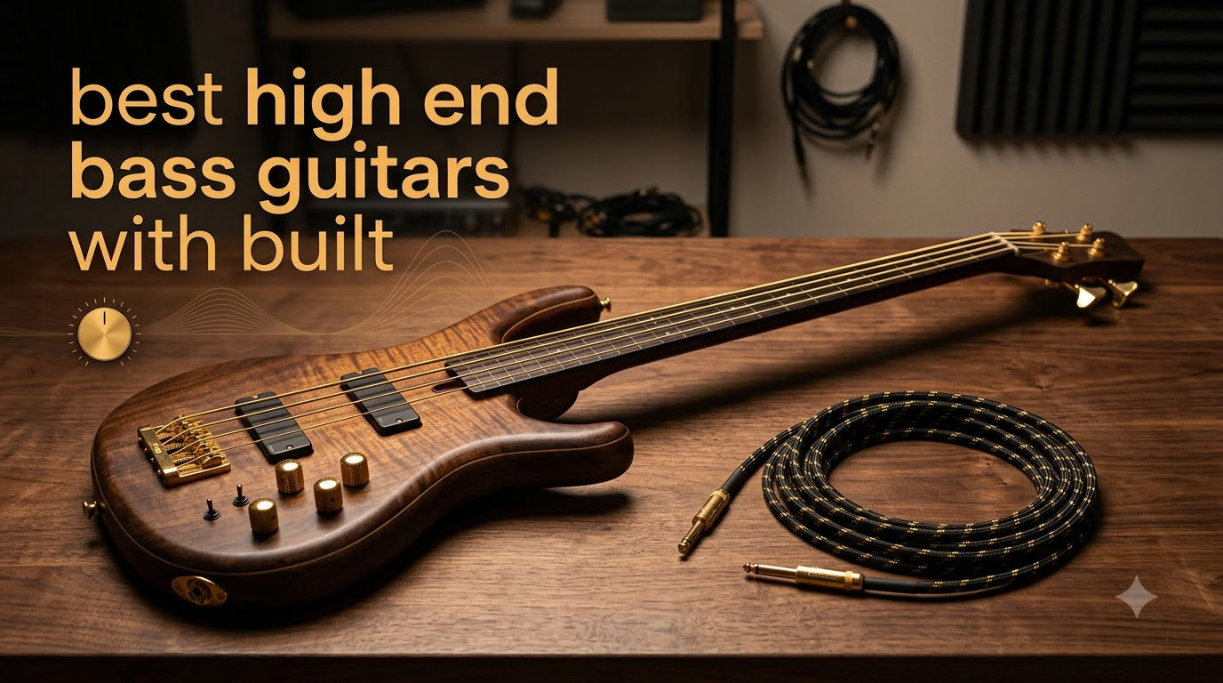 best high end bass guitars with built