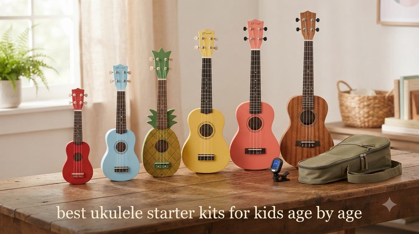 best ukulele starter kits for kids age by age