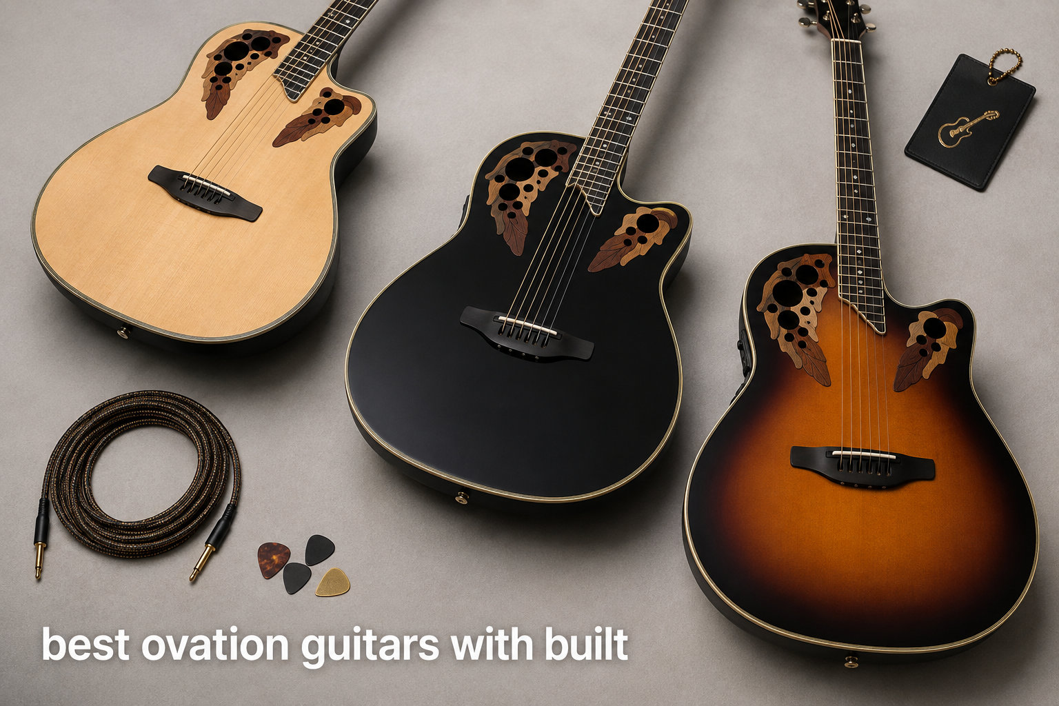 best ovation guitars with built