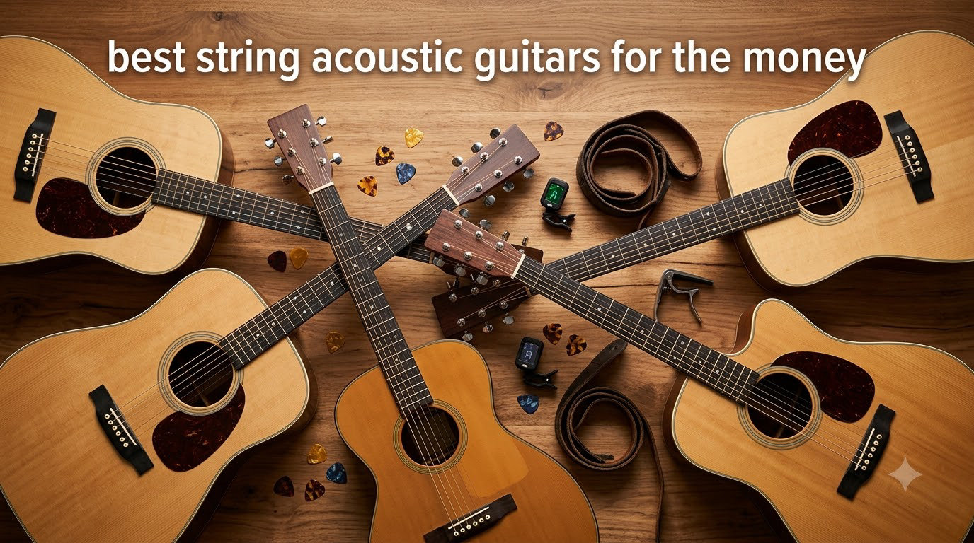 best string acoustic guitars for the money