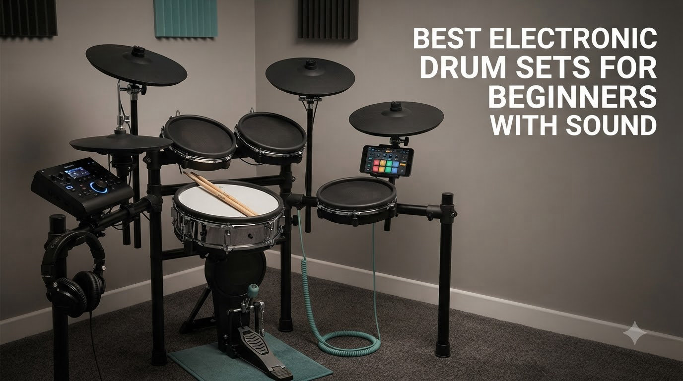 best electronic drum sets for beginners with sound