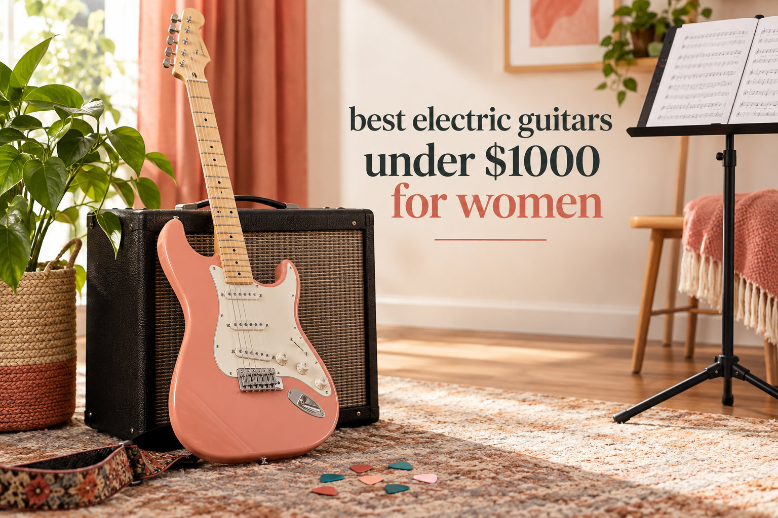 best electric guitars under $1000 for women