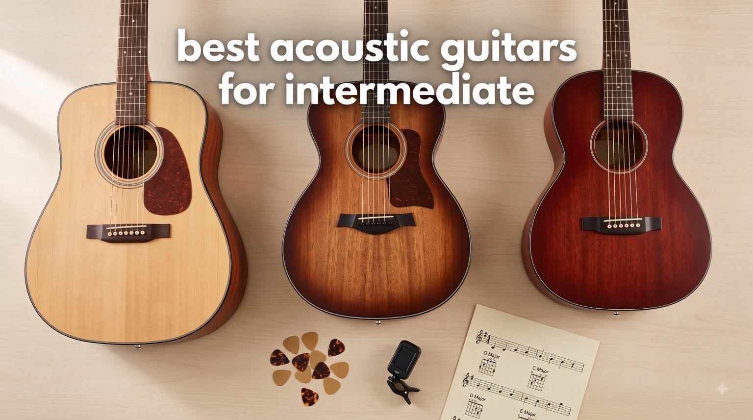 best acoustic guitars for intermediate