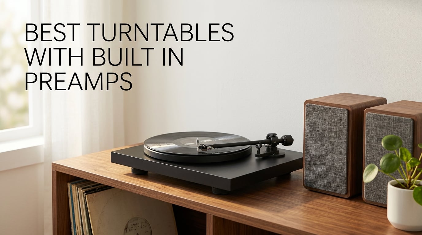 best turntables with built in preamps