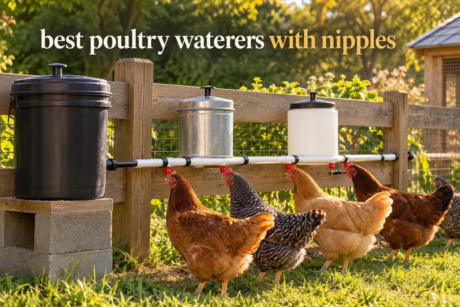 best poultry waterers with nipples
