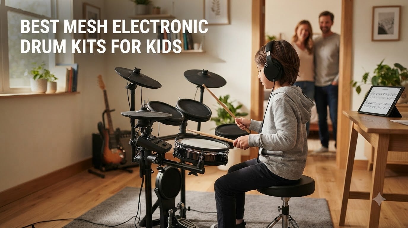 best mesh electronic drum kits for kids