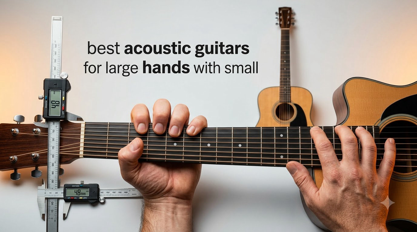best acoustic guitars for large hands with small