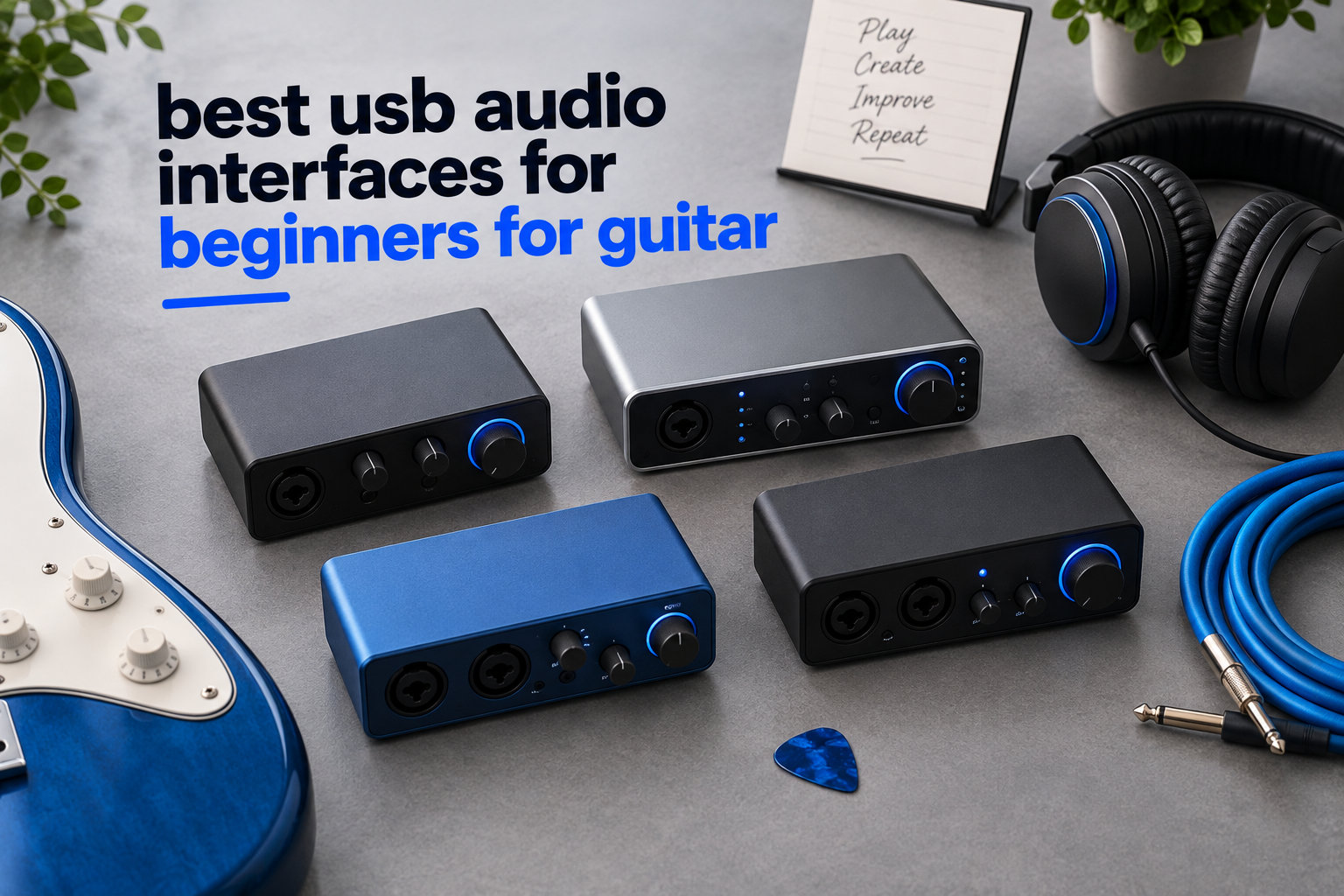 best usb audio interfaces for beginners for guitar