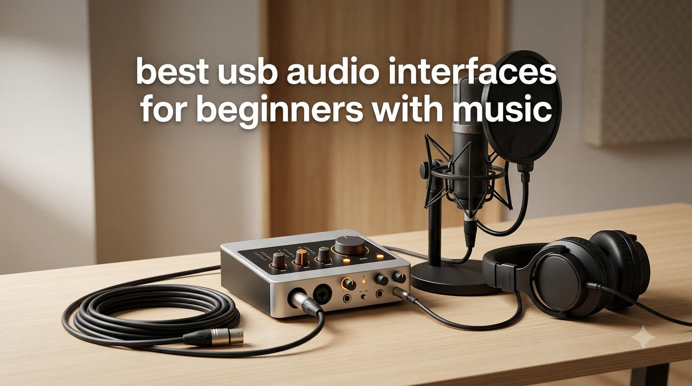 best usb audio interfaces for beginners with music