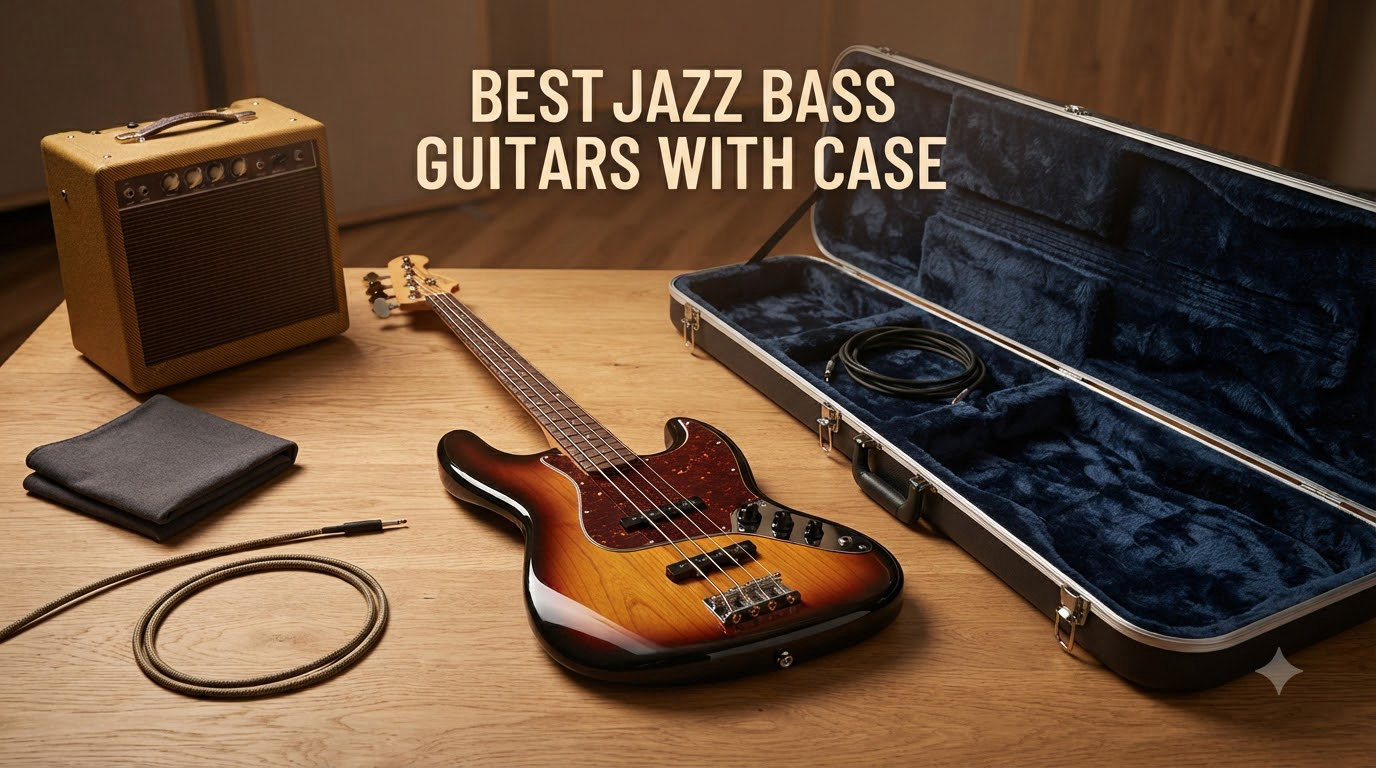 best jazz bass guitars with case