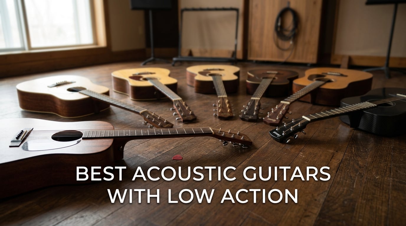 best acoustic guitars with low action