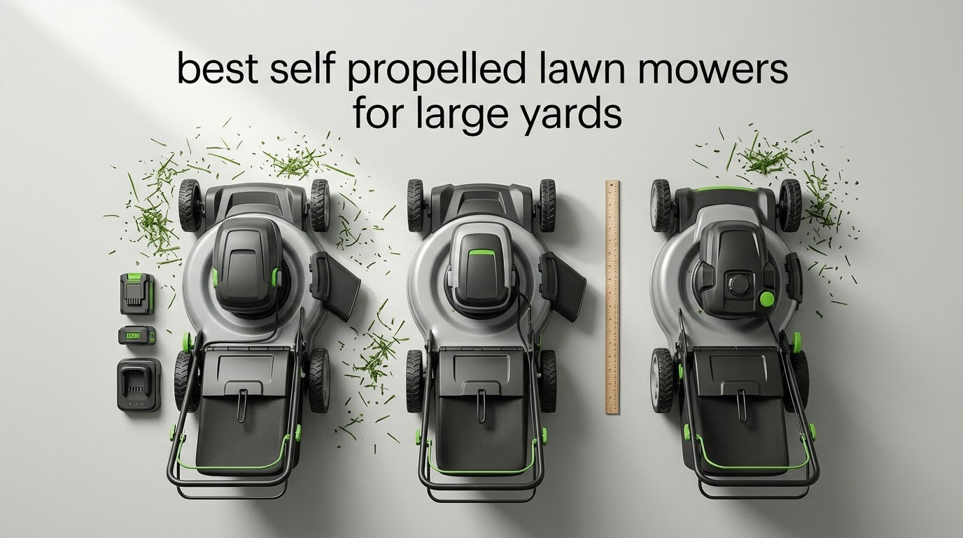 best self propelled lawn mowers for large yards