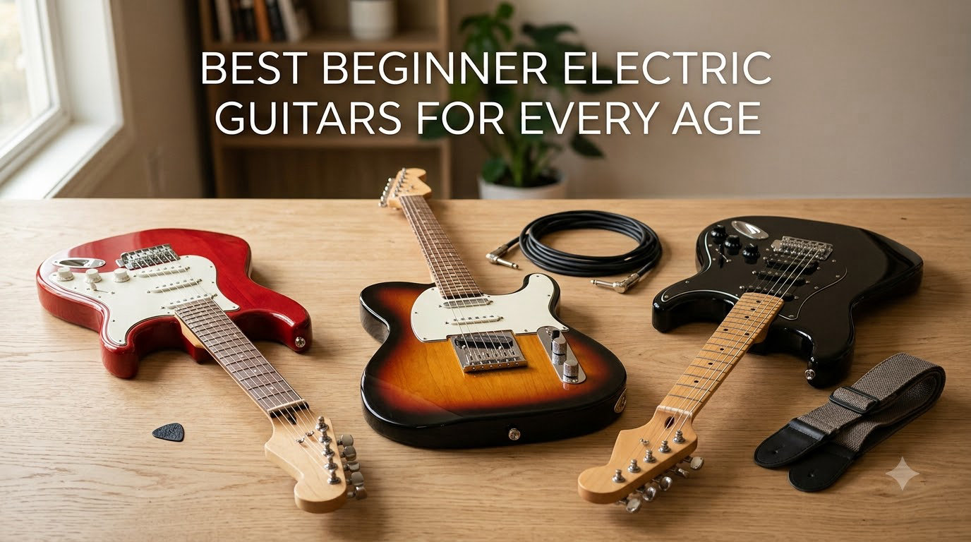 best beginner electric guitars for every age