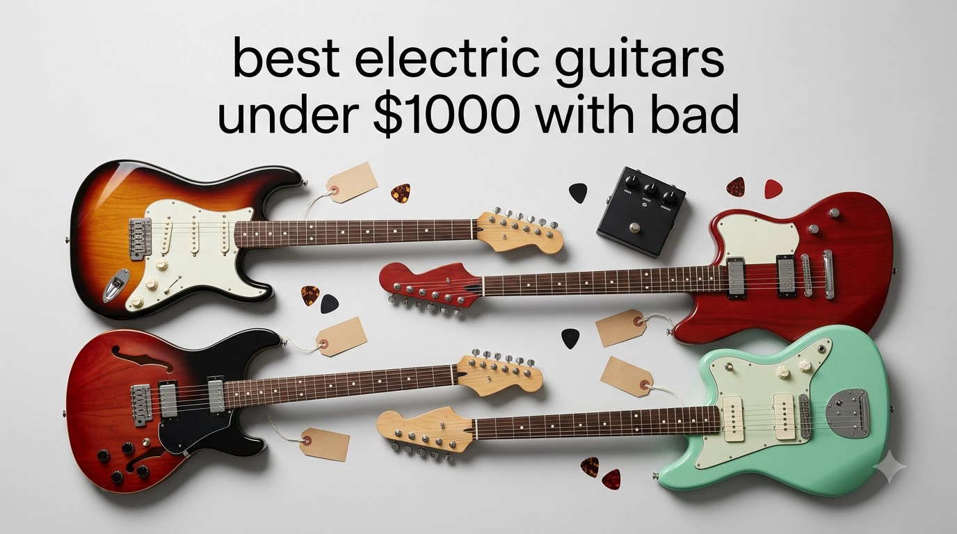 best electric guitars under $1000 with bad