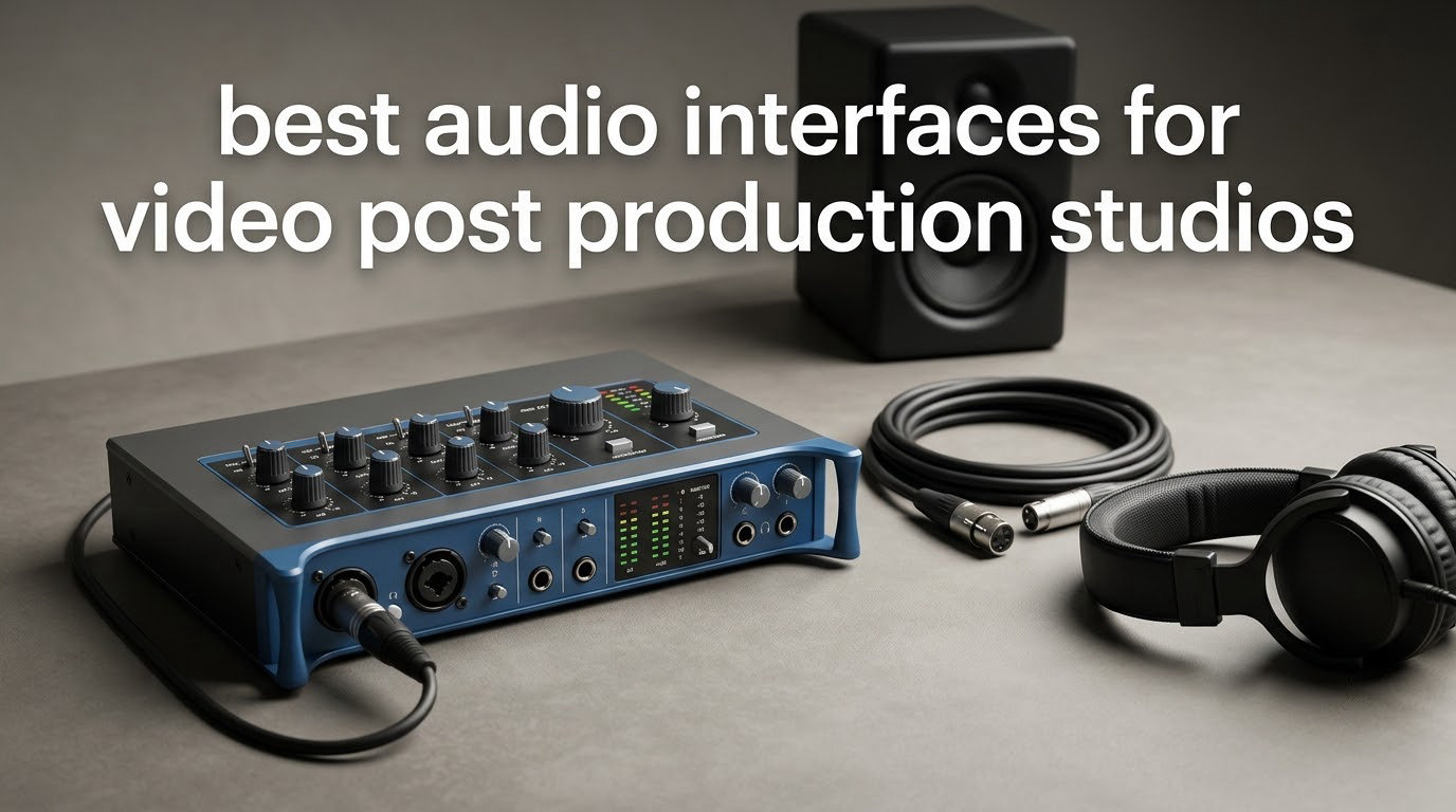 best audio interfaces for video post production studios