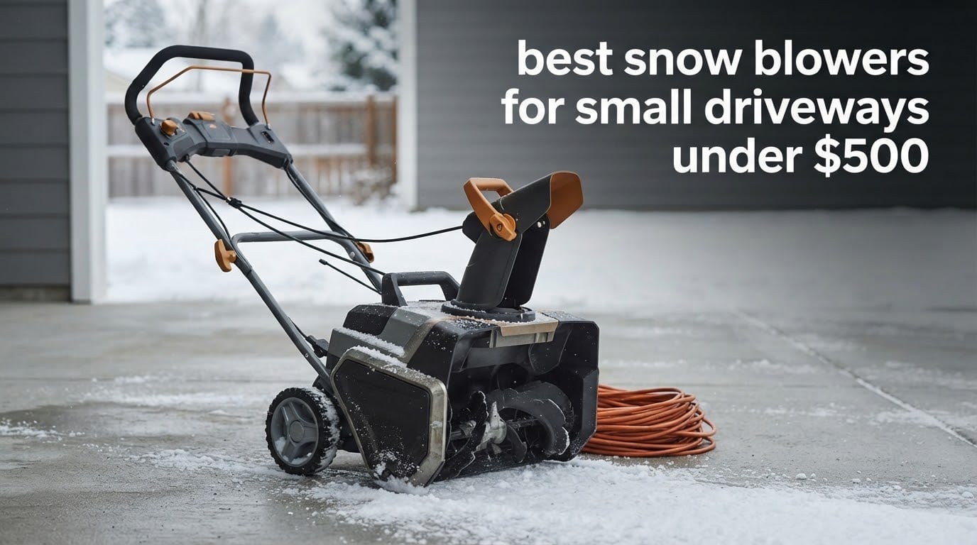 best snow blowers for small driveways under $500
