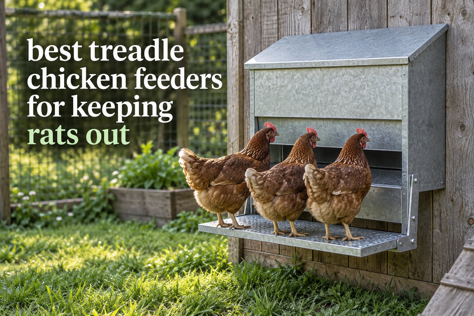 best treadle chicken feeders for keeping rats out