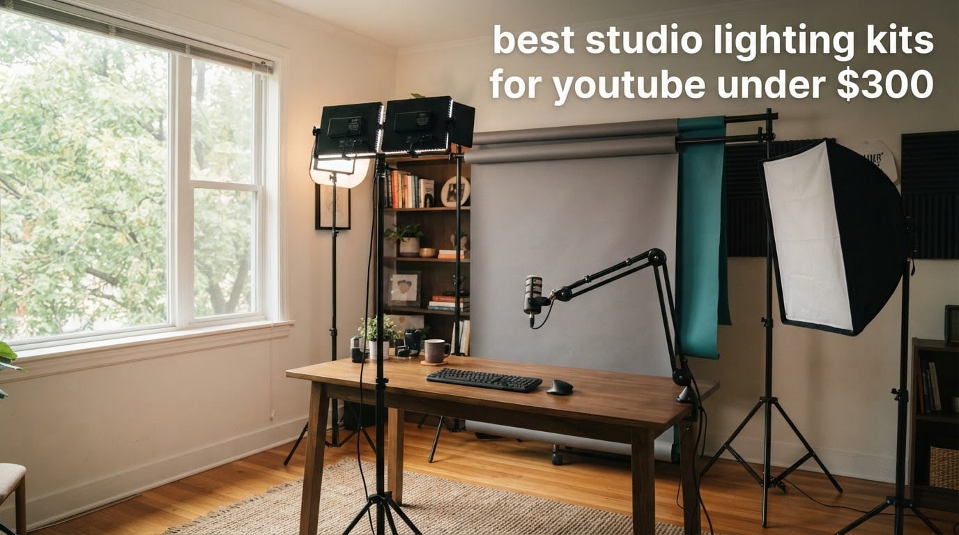 best studio lighting kits for youtube under $300