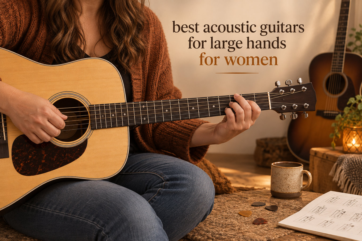 best acoustic guitars for large hands for women