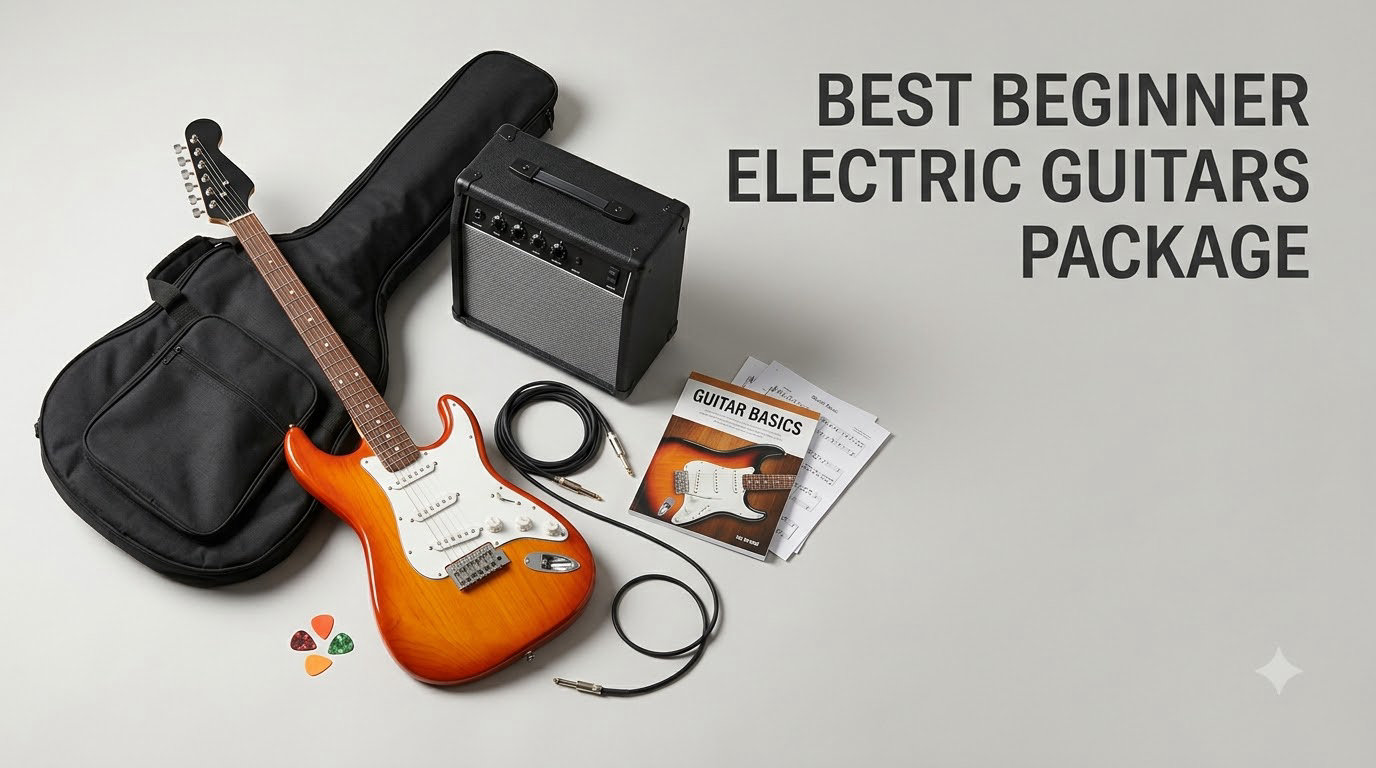 best beginner electric guitars package