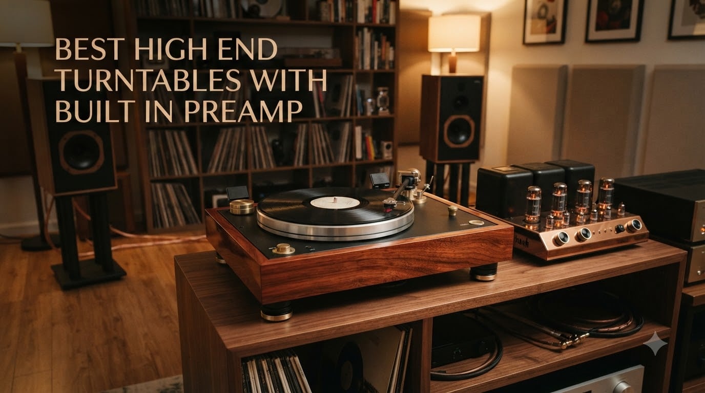best high end turntables with built in preamp