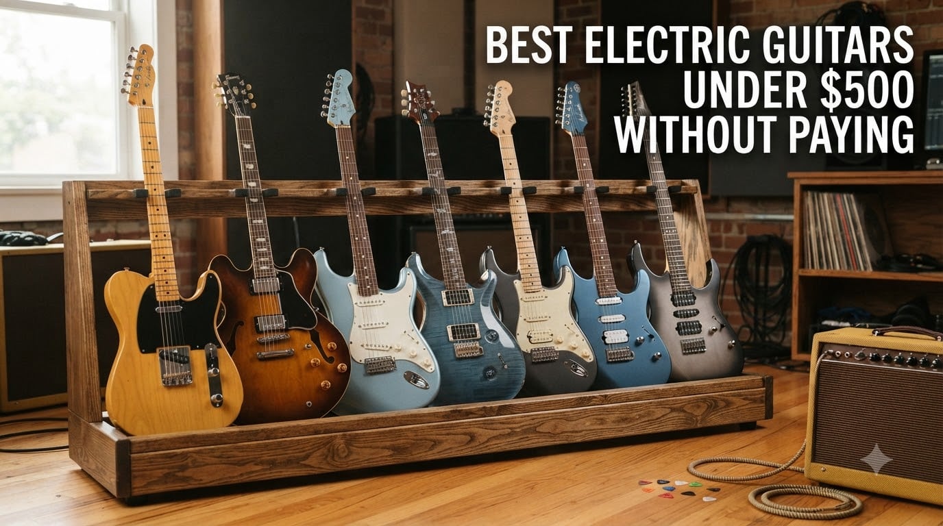 best electric guitars under $500 without paying