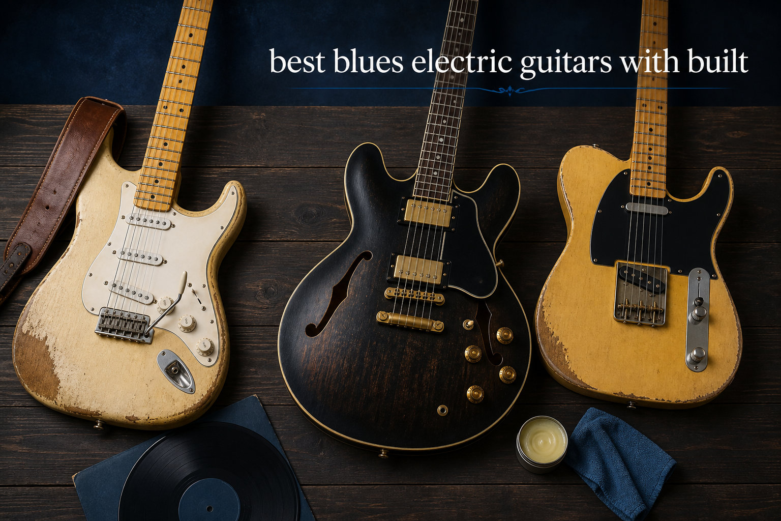 best blues electric guitars with built