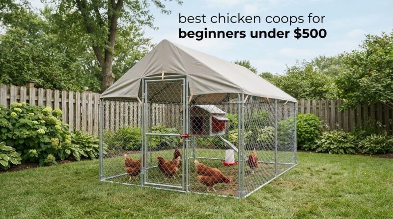 best chicken coops for beginners under $500