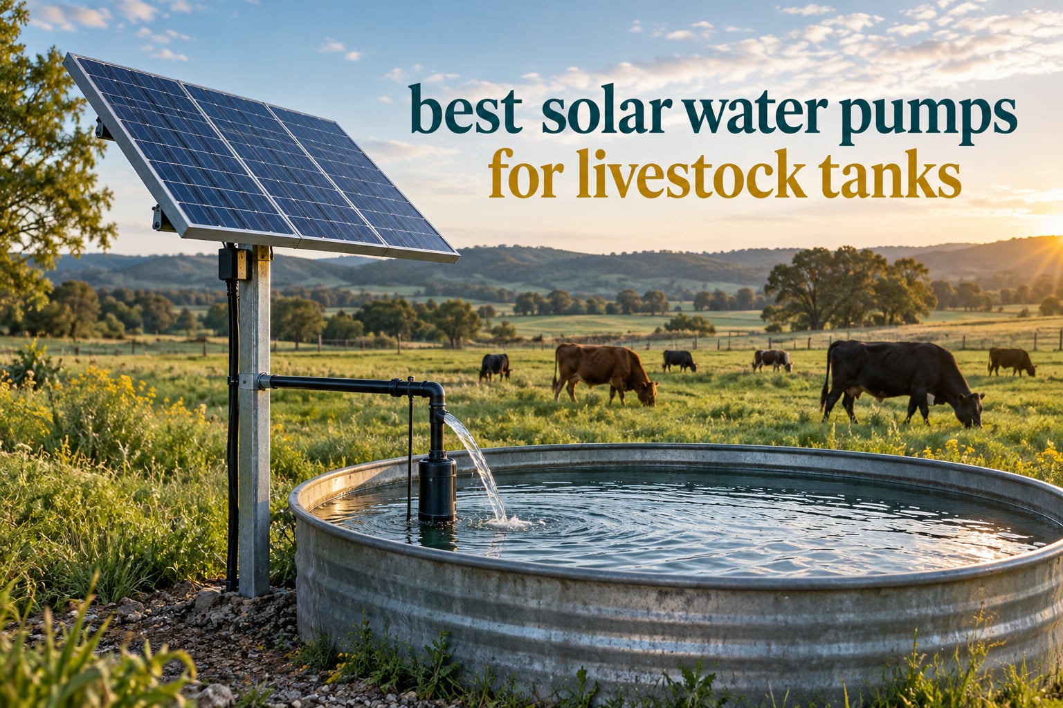 best solar water pumps for livestock tanks