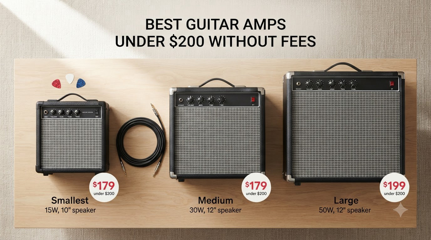 best guitars amps under $200 without fees