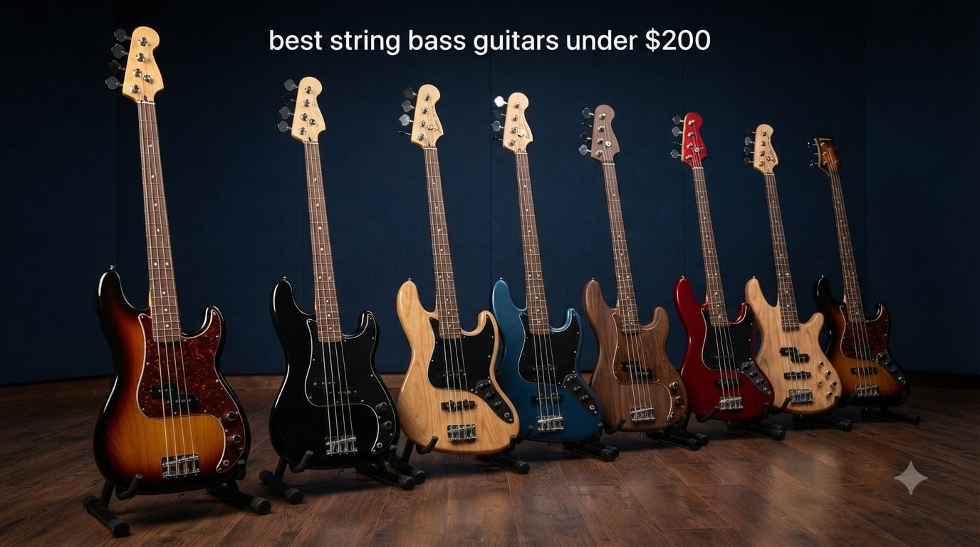 best string bass guitars under $200