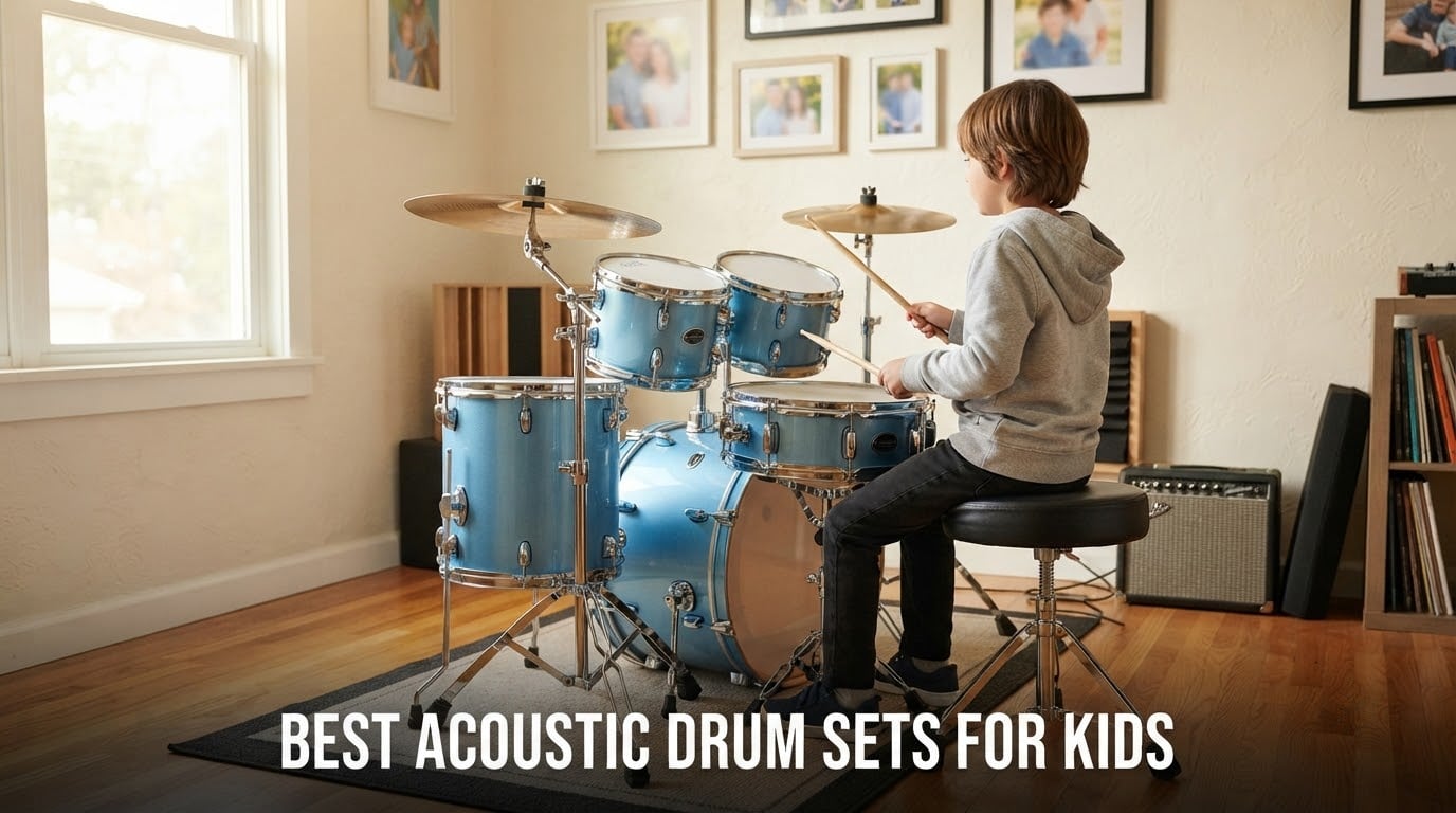 best acoustic drum sets for kids