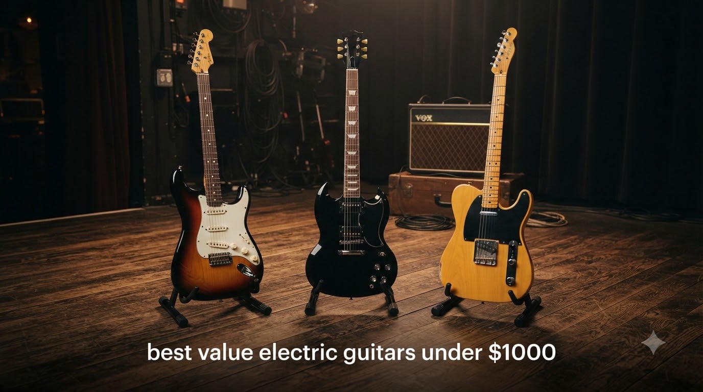 best value electric guitars under $1000