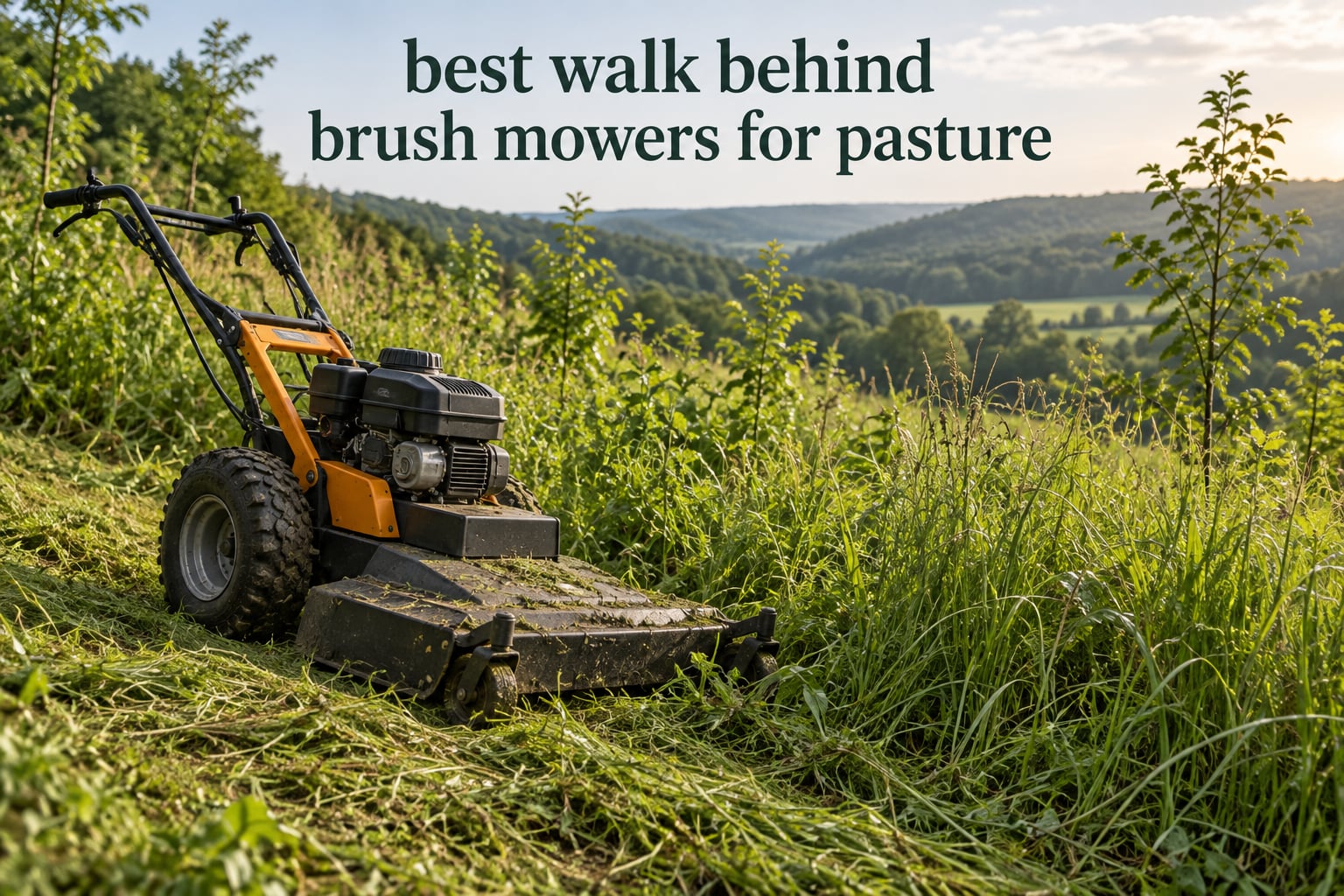 best walk behind brush mowers for pasture