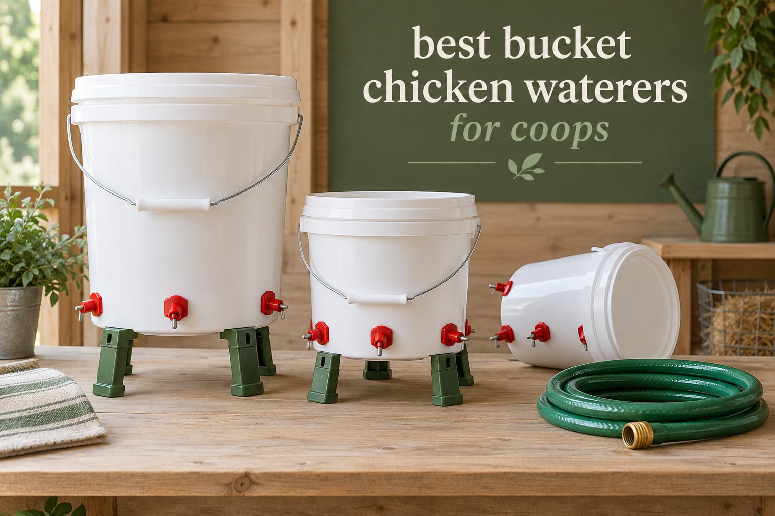 best bucket chicken waterers for coops