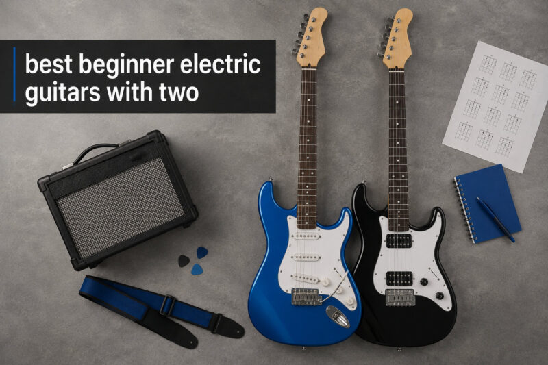 best beginner electric guitars with two