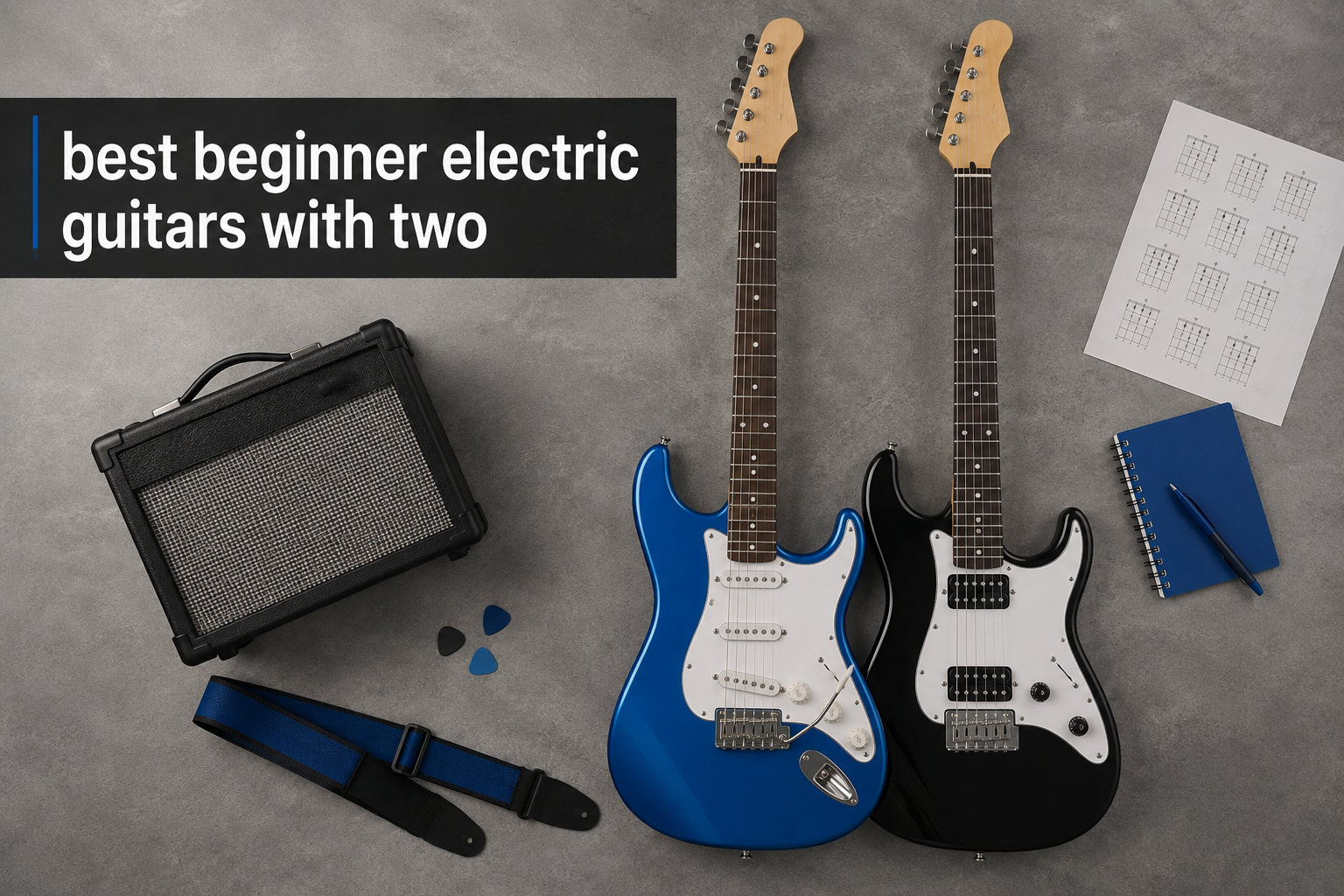 best beginner electric guitars with two