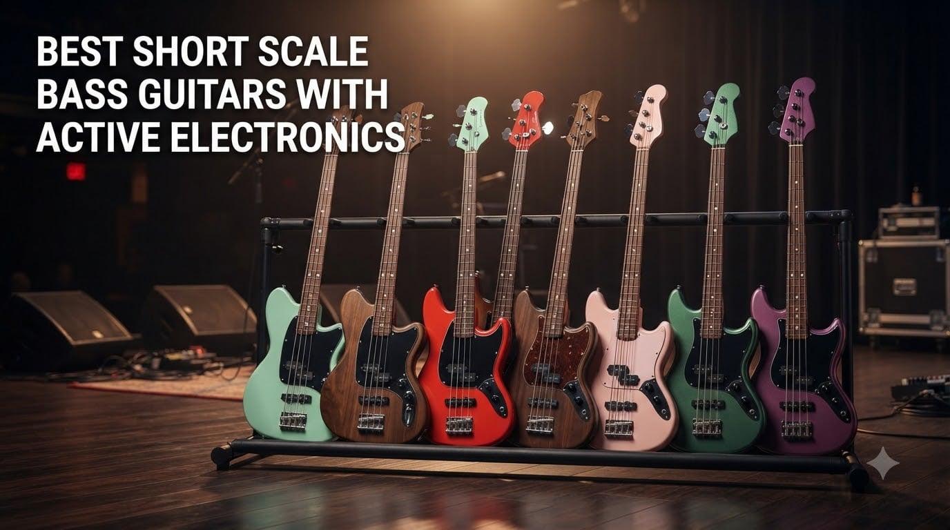 best short scale bass guitars with active electronics