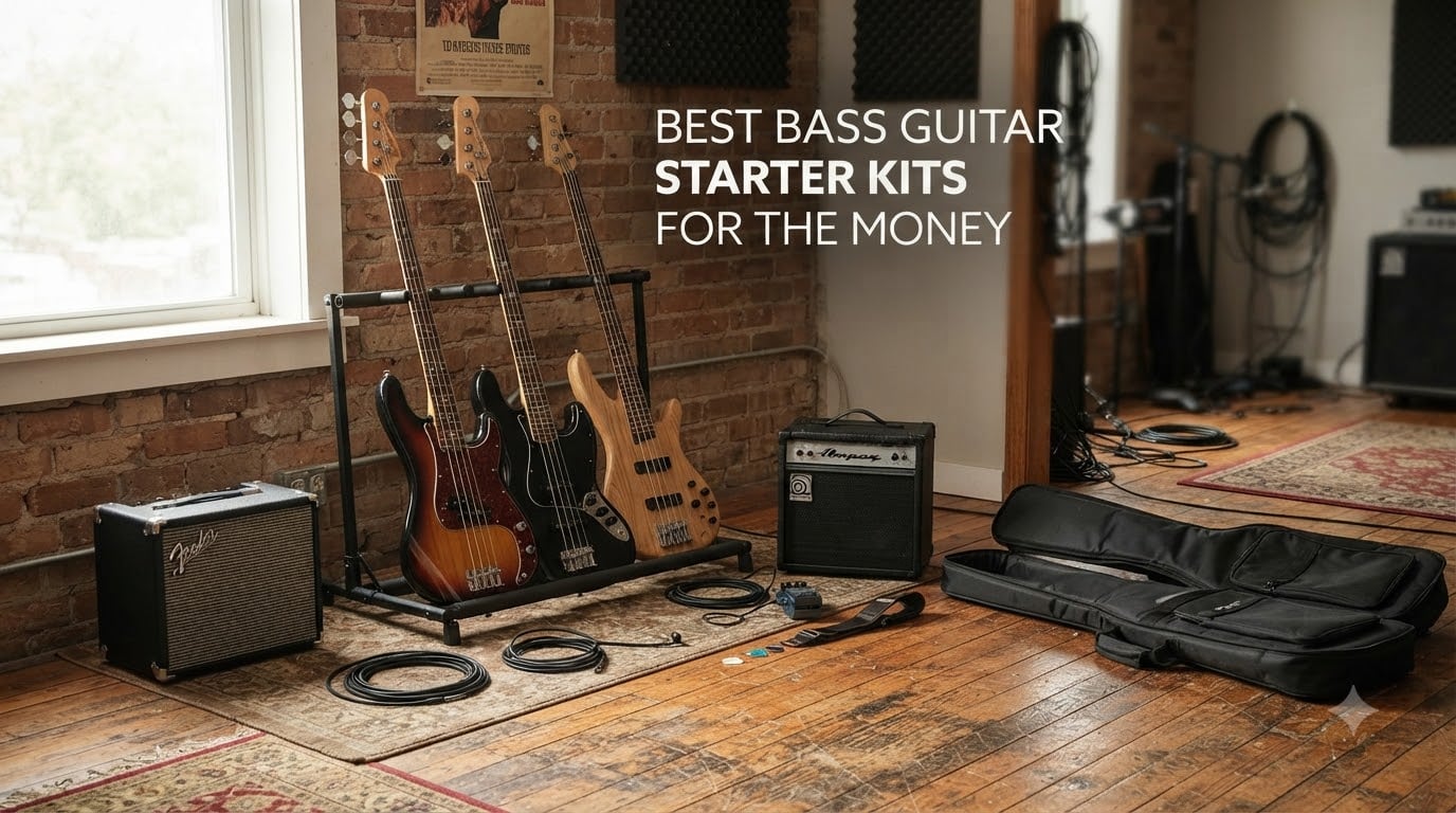 best bass guitar starter kits for the money