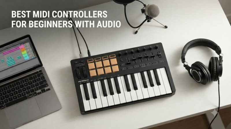 best midi controllers for beginners with audio
