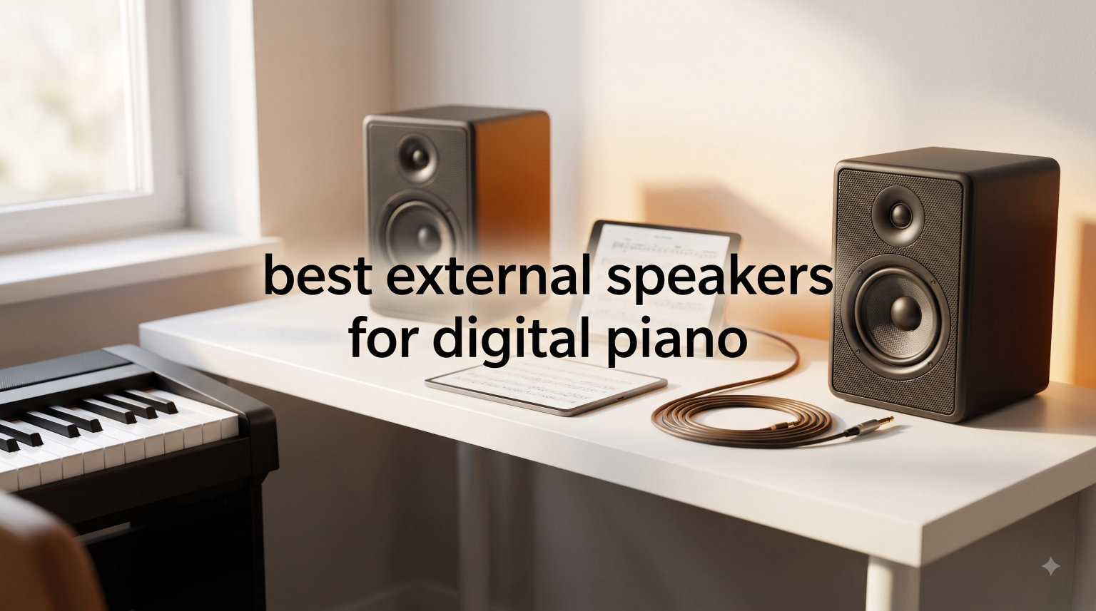 best external speakers for digital piano