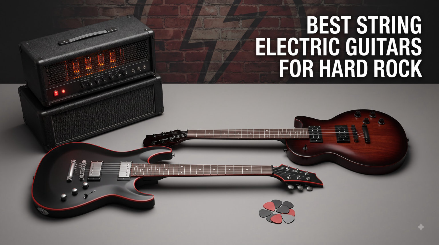 best string electric guitars for hard rock